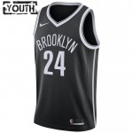 Brooklyn Nets Trikot Cameron Thomas 24 Nike 2022-23 Icon Edition Schwarz Swingman - Kinder